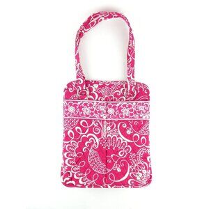 Vera Bradley Twirly Birds Pink Perfect Pocket Tote